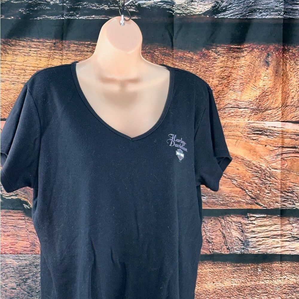 Harley-Davidson Black V-Neck Tee